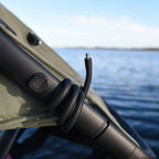 flexible gooseneck mount attached to a stroller